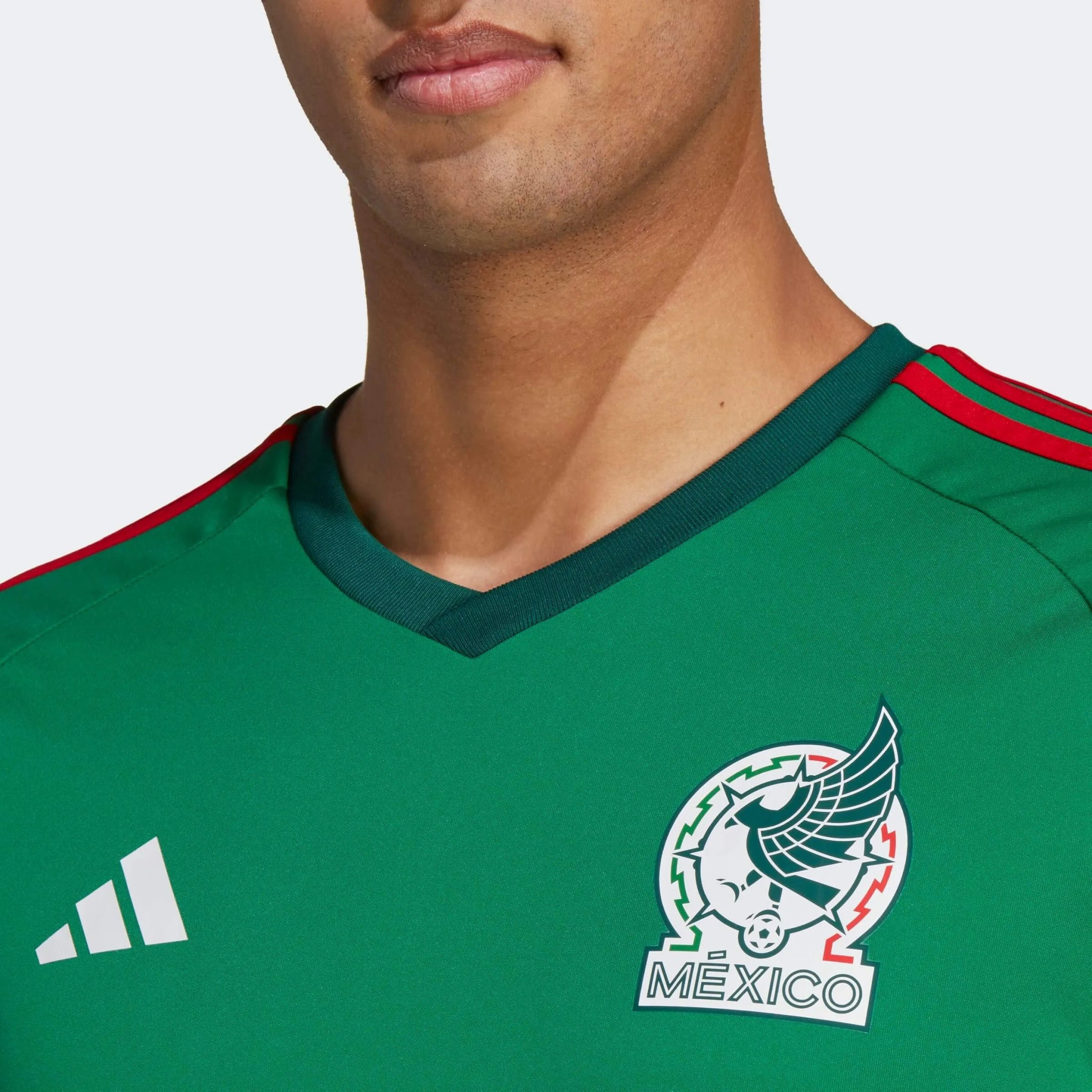 adidas 2022-23 Mexico Home Fan Shirt Green-Red