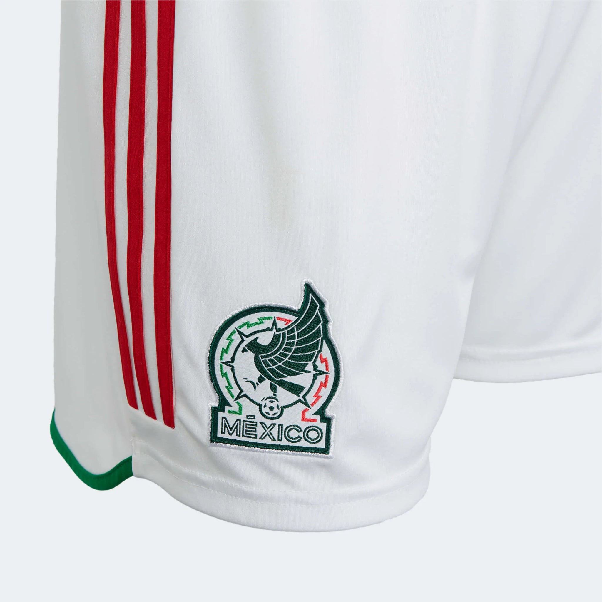 adidas 2022-23 Mexico Home Short White-Red