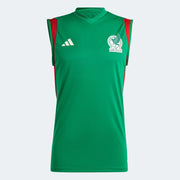 Adidas 2022-23 Mexico Tiro Sleeveless Training Jersey Green