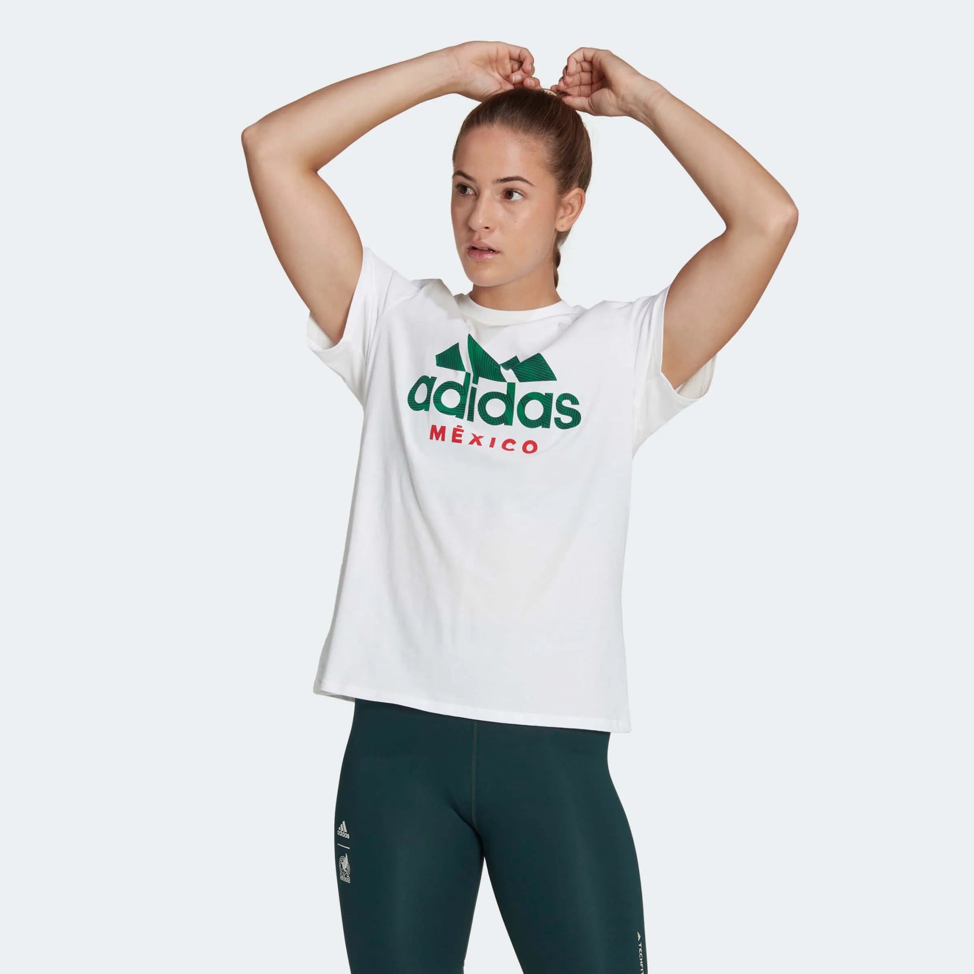 adidas 2022-23 Mexico Women's Tee - White (Model - Front)