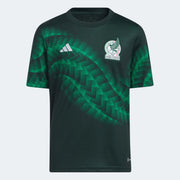 adidas 2022-23 Mexico Youth Pre-Match Jersey - Green Night-Vivid Green