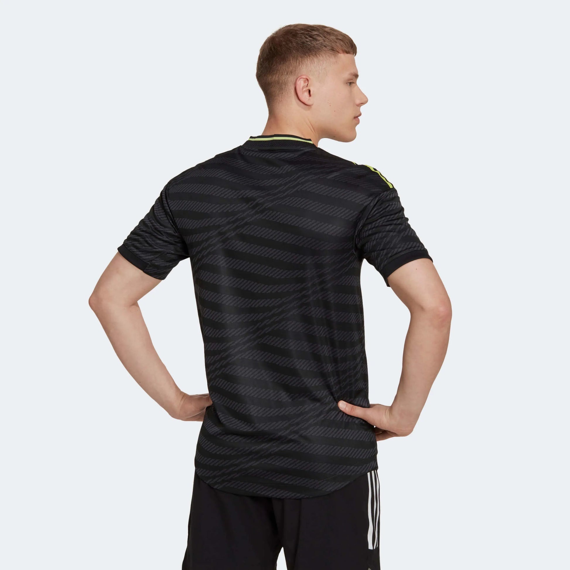 adidas 2022-23 Real Madrid Authentic Third Jersey - Black-Neon