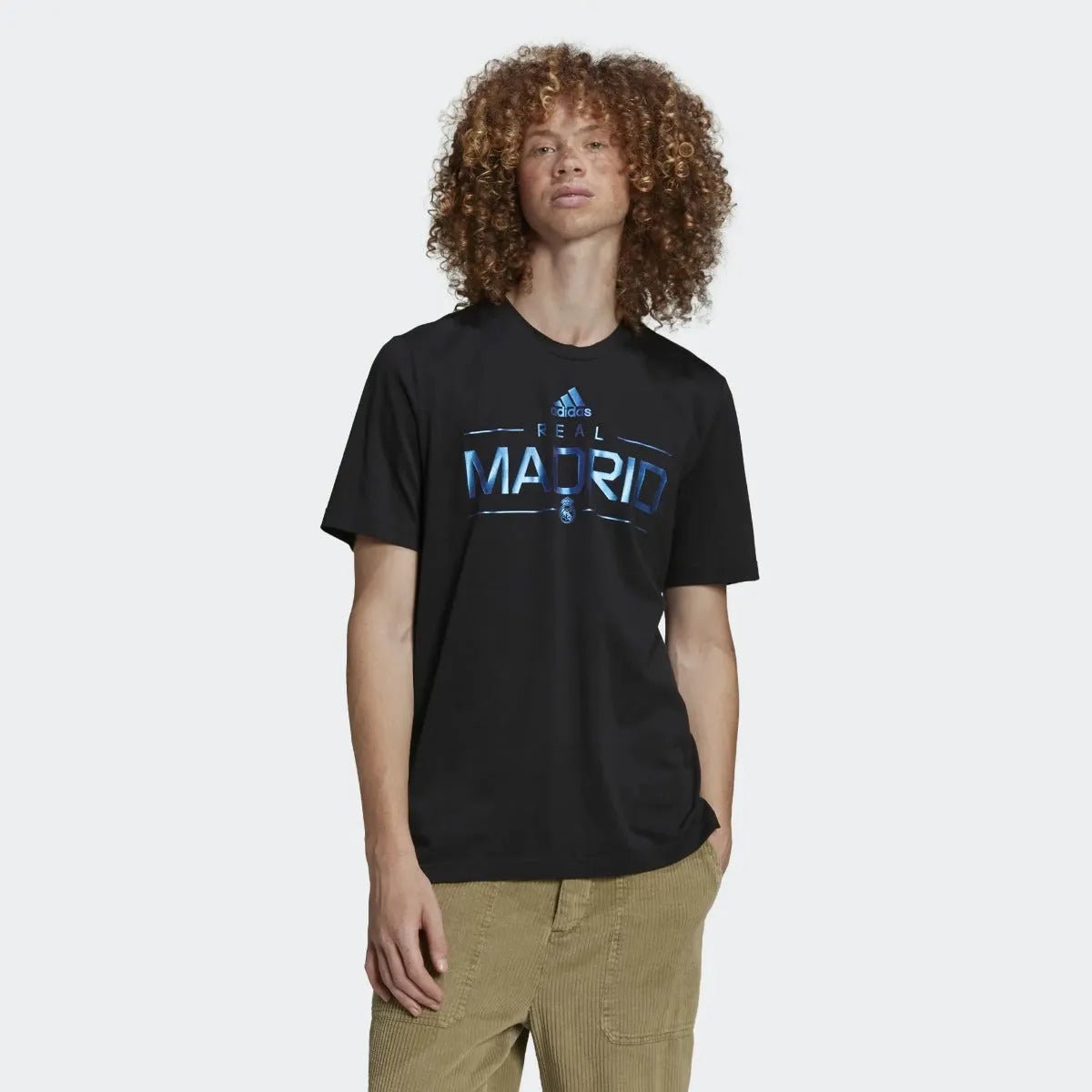 adidas 2022-23 Real Madrid Graphic Tee - Black-Blue