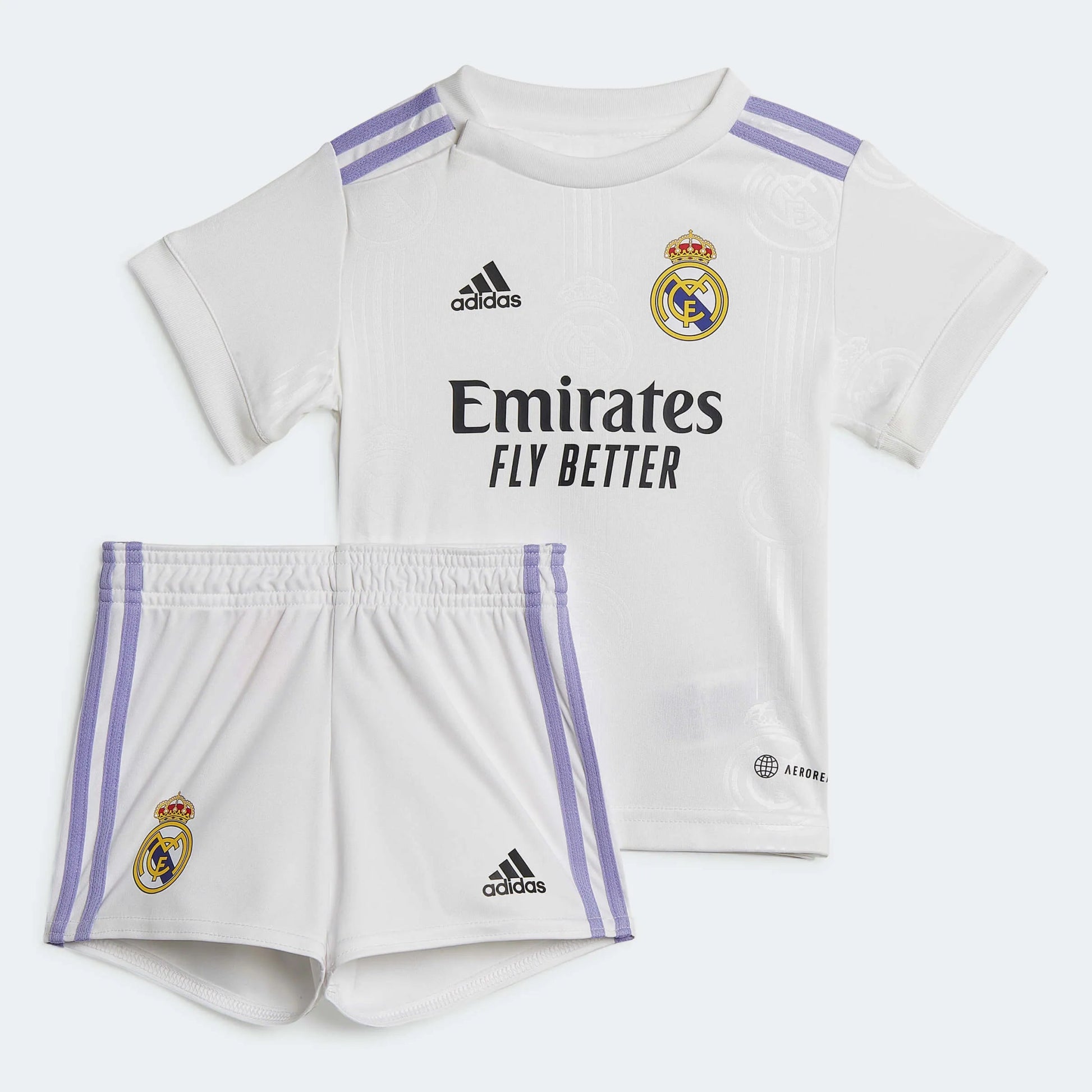 adidas 2022-23 Real Madrid Home Baby Kit - White