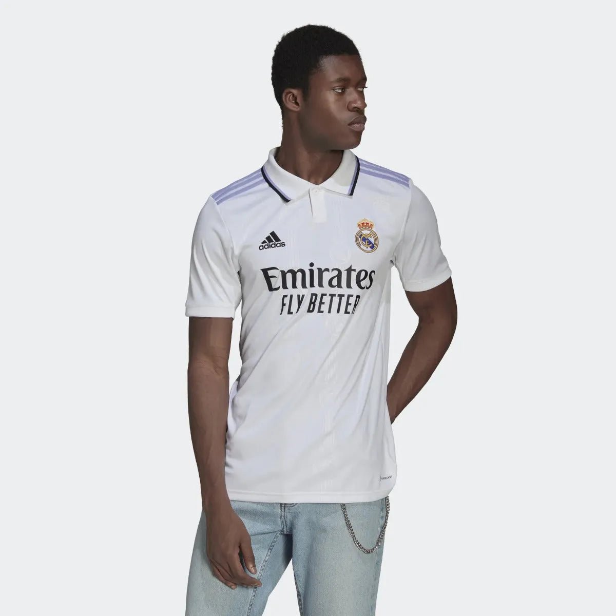 adidas 2022-23 Real Madrid Home Jersey - White (Model - Front)