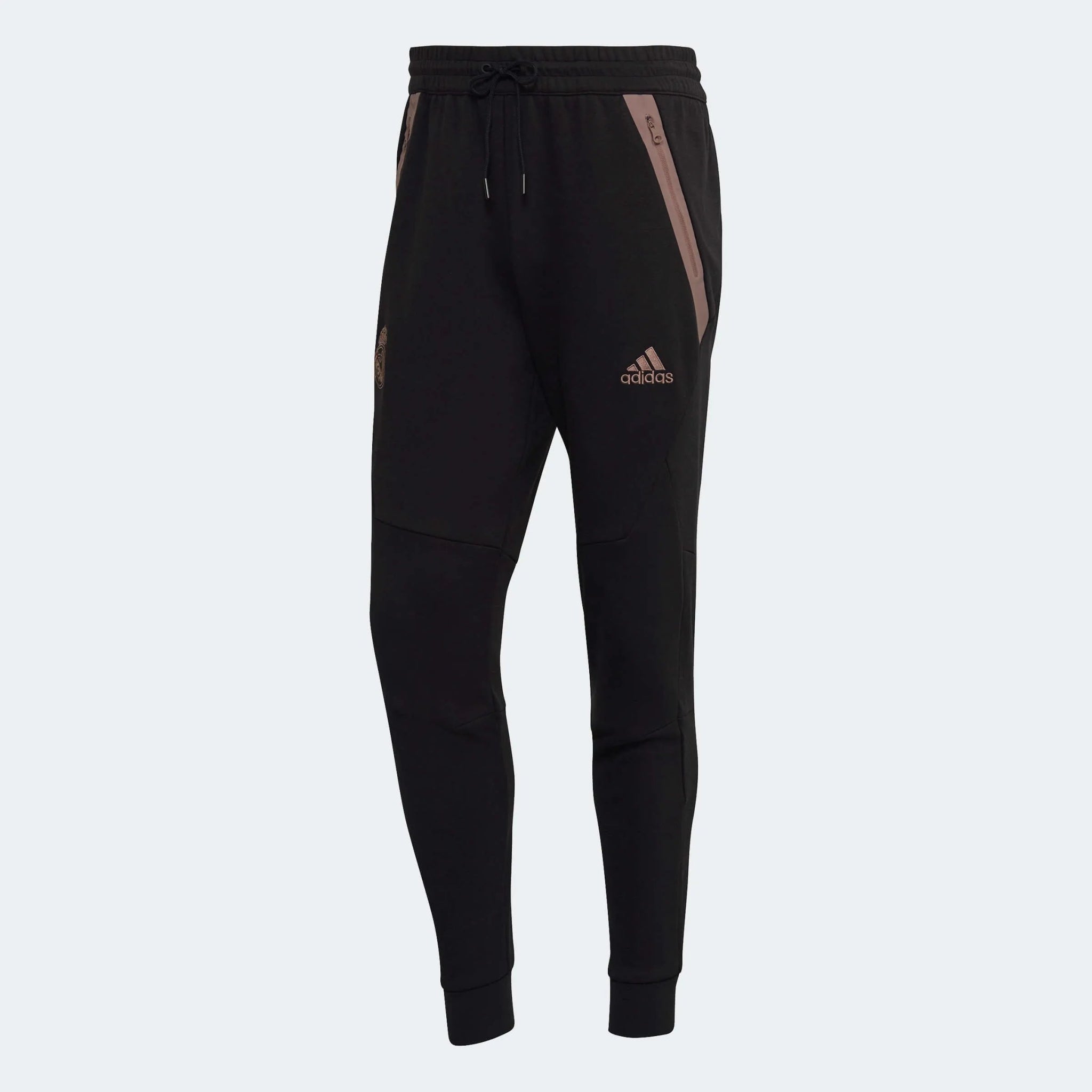 adidas 2022-23 Real Madrid Travel Pants - Black-Pink (Front)