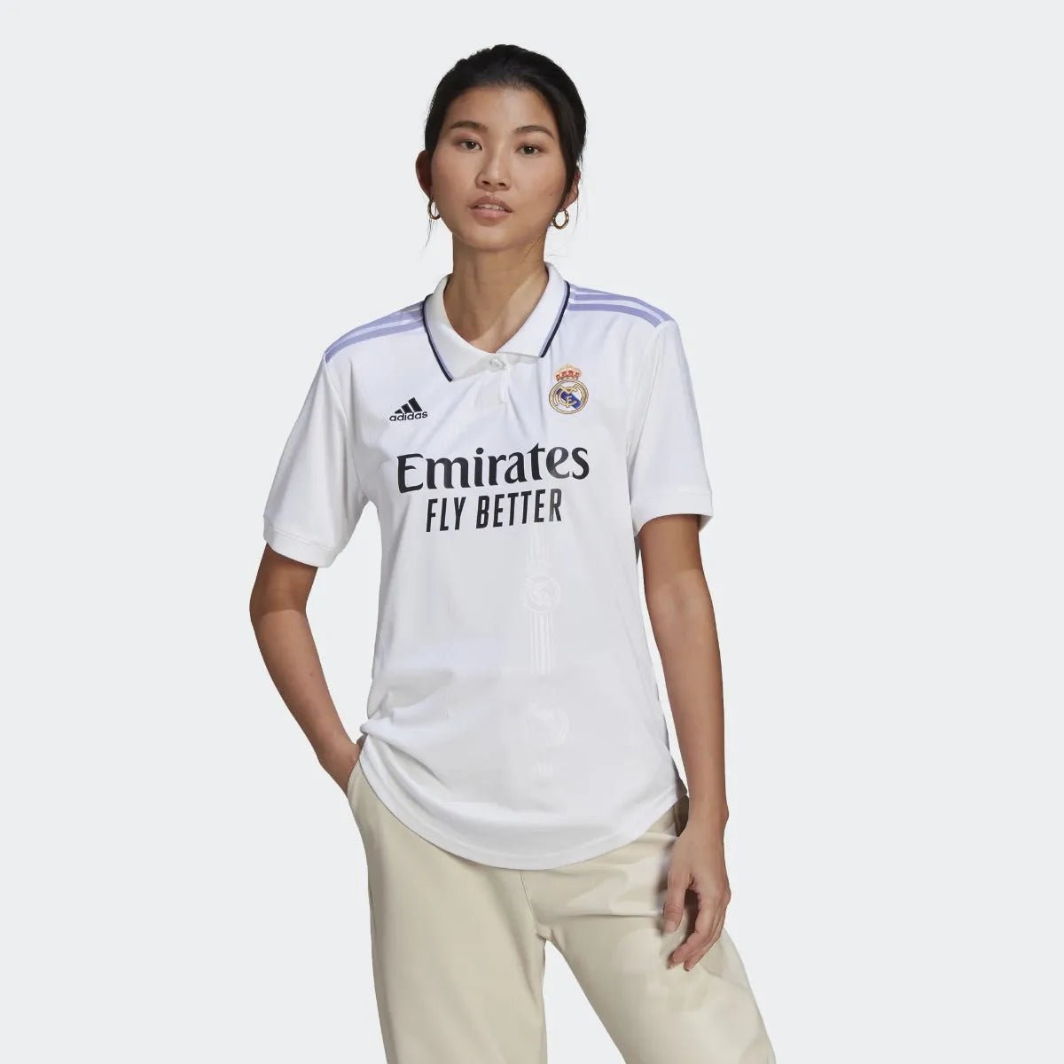adidas 2022-23 Real Madrid Women's Home Jersey - White
