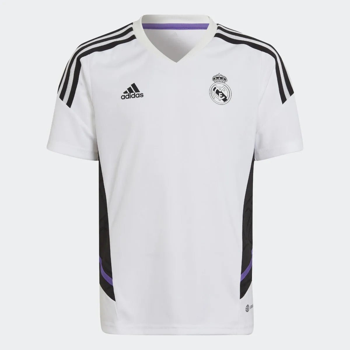 adidas 2022-23 Real Madrid Youth Training Jersey - White
