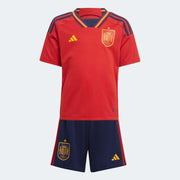 adidas 2022-23 Spain Home Mini Kit - Red-Navy