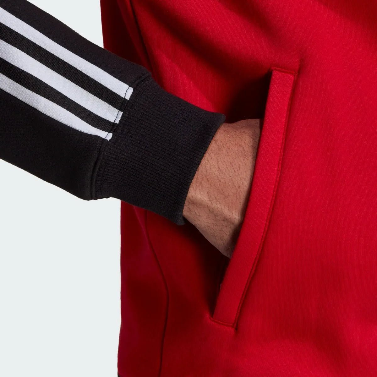 Adidas 2022 Manchester United Tiro 21 Anthem Jacket - Red-Black