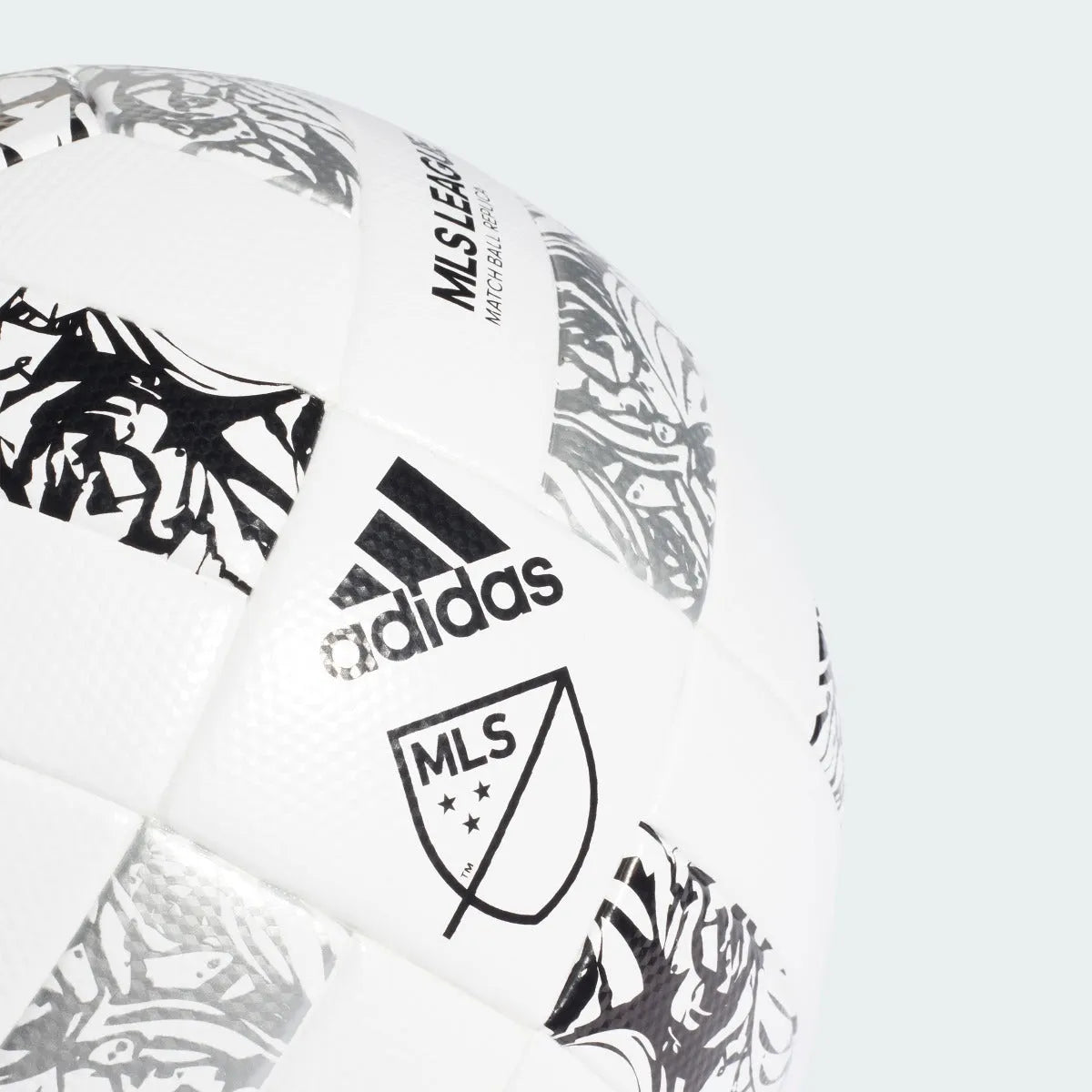 adidas 2022 MLS NFHS League Ball - White-Silver (Detail 1)