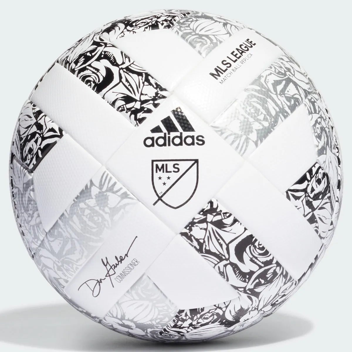 adidas 2022 MLS NFHS League Ball - White-Silver (Front)