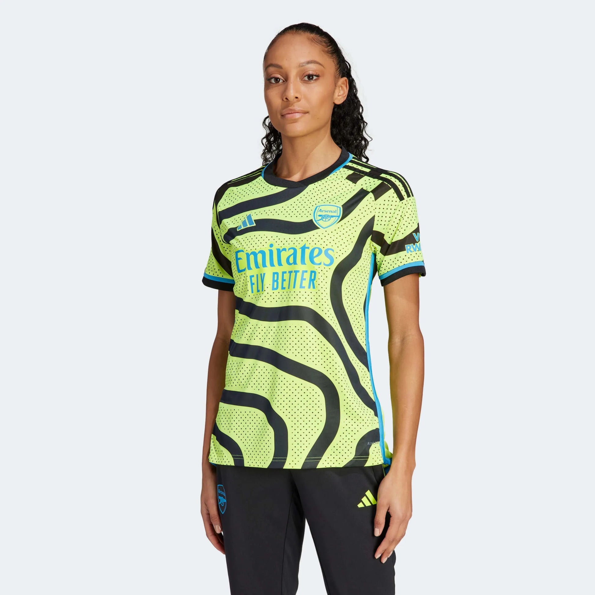 adidas 2023-24 Arsenal Women's Stadium Away Jersey (Model - Front)