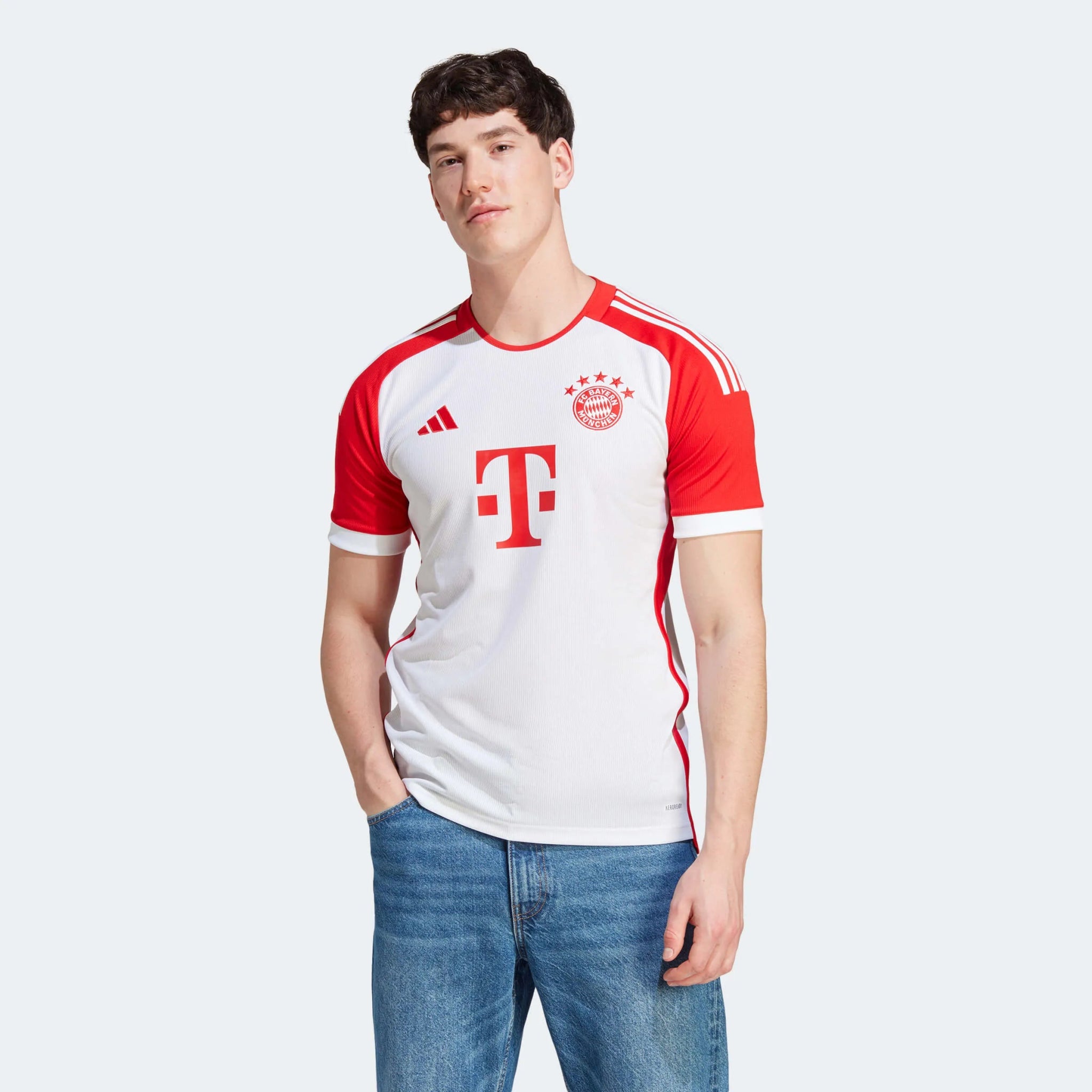 adidas 2023-24 Bayern Munich Men's Stadium Home Jersey