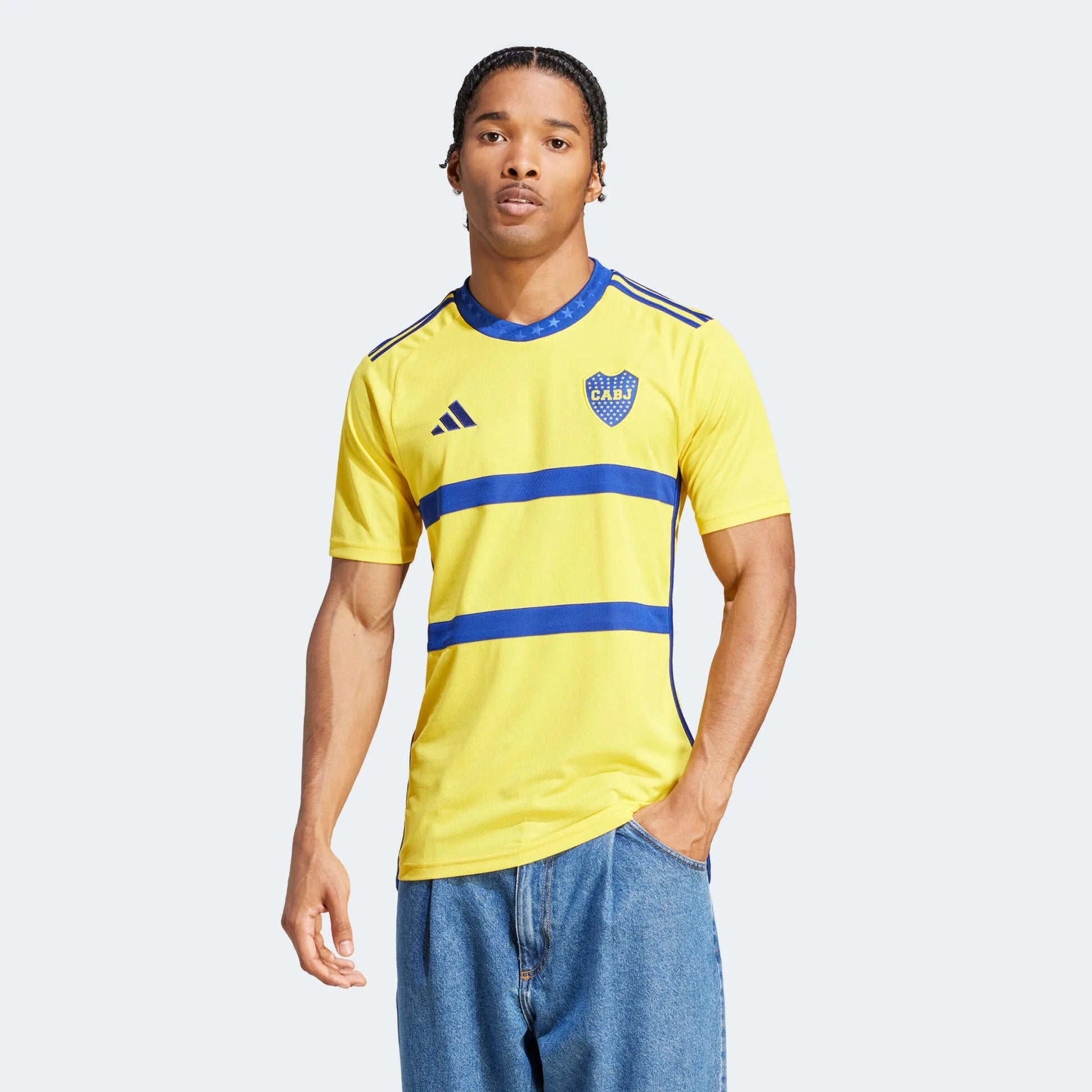 adidas 2023-24 Boca Juniors Men's Stadium Away Jersey