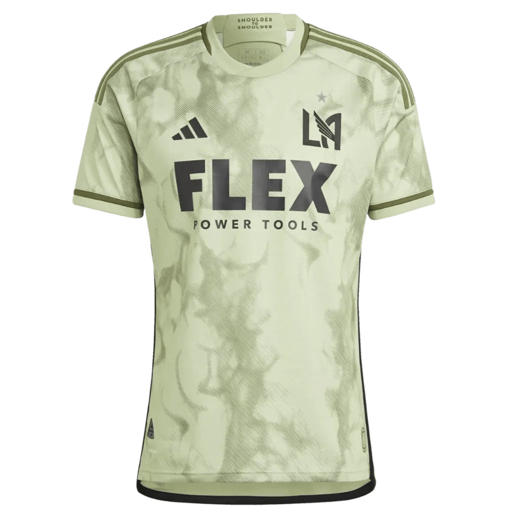 adidas 2023-24 LAFC Authentic Away Jersey - Magic Lime-Tent Green
