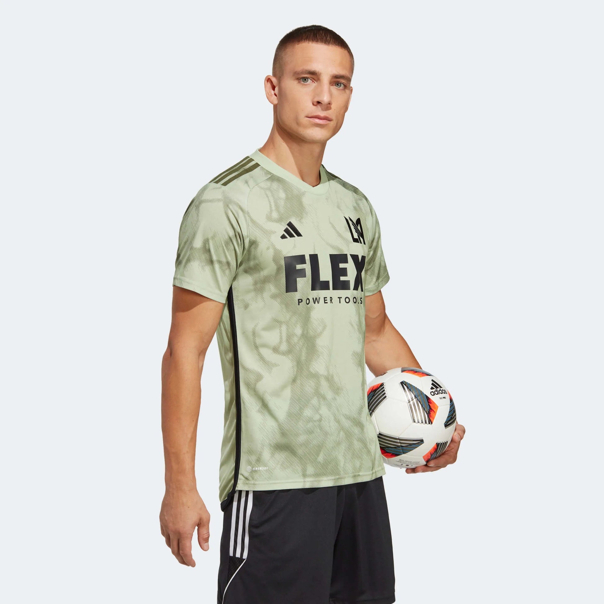 adidas 2023-24 LAFC Away Jersey - Magic Lime-Tent Green
