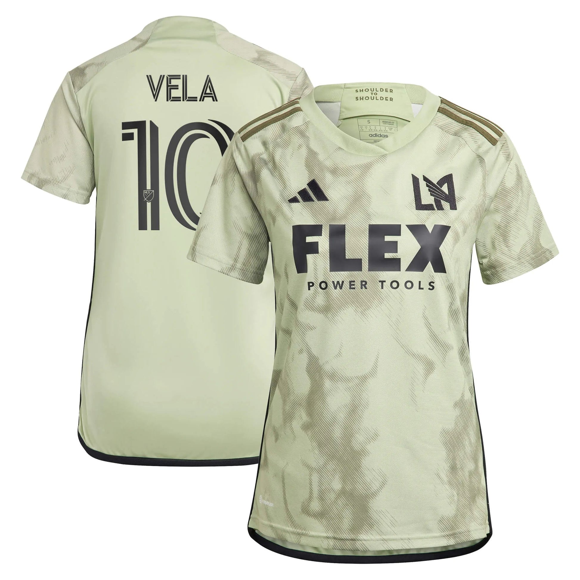 adidas 2023-24 LAFC Women's Away Jersey - Magic Lime-Tent Green (Vela)