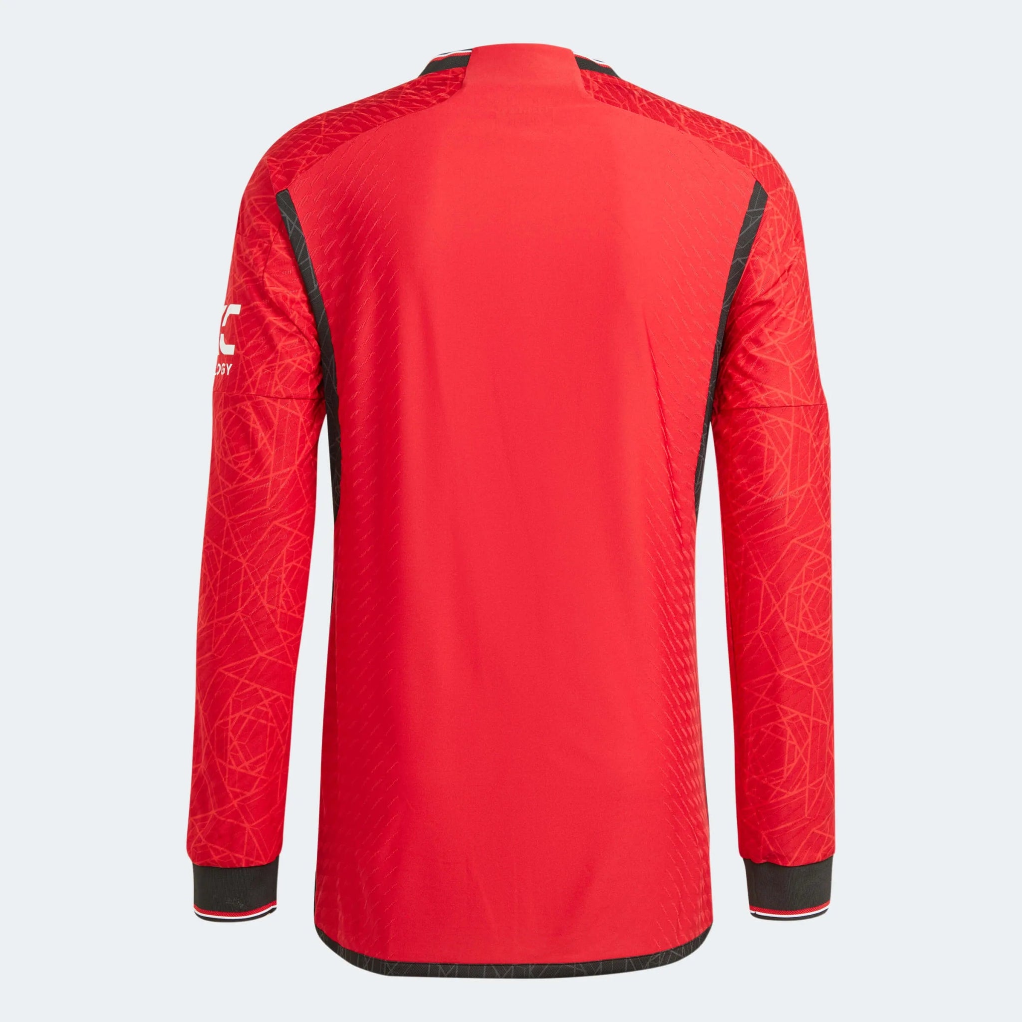 adidas 2023-24 Manchester United Men's Authentic Home Long-Sleeve Jersey
