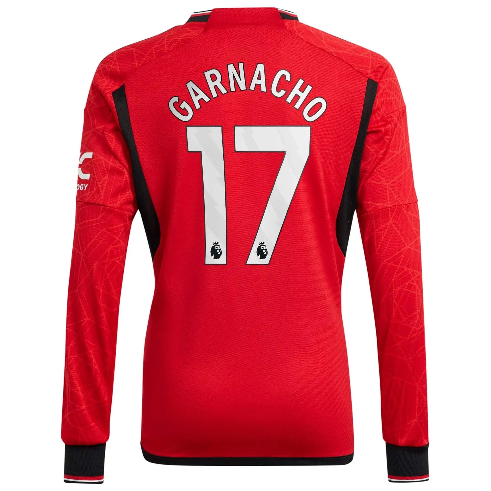 adidas 2023-24 Manchester United Men's Stadium Home Long-Sleeve Jersey