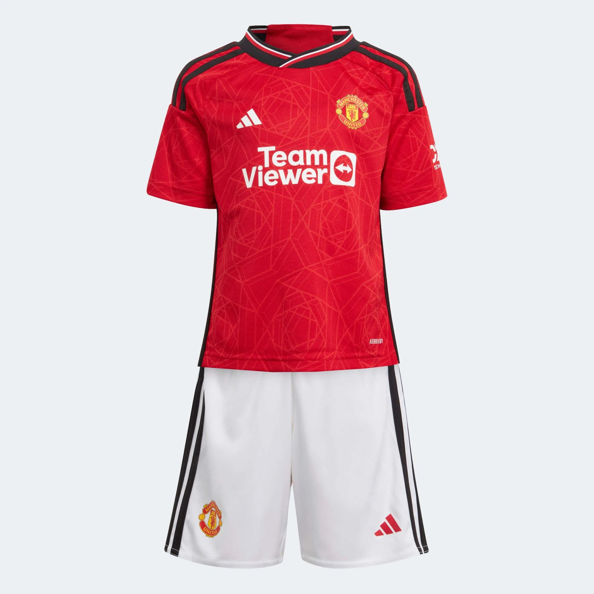 adidas 2023-24 Manchester United Toddlers Home Mini Kit