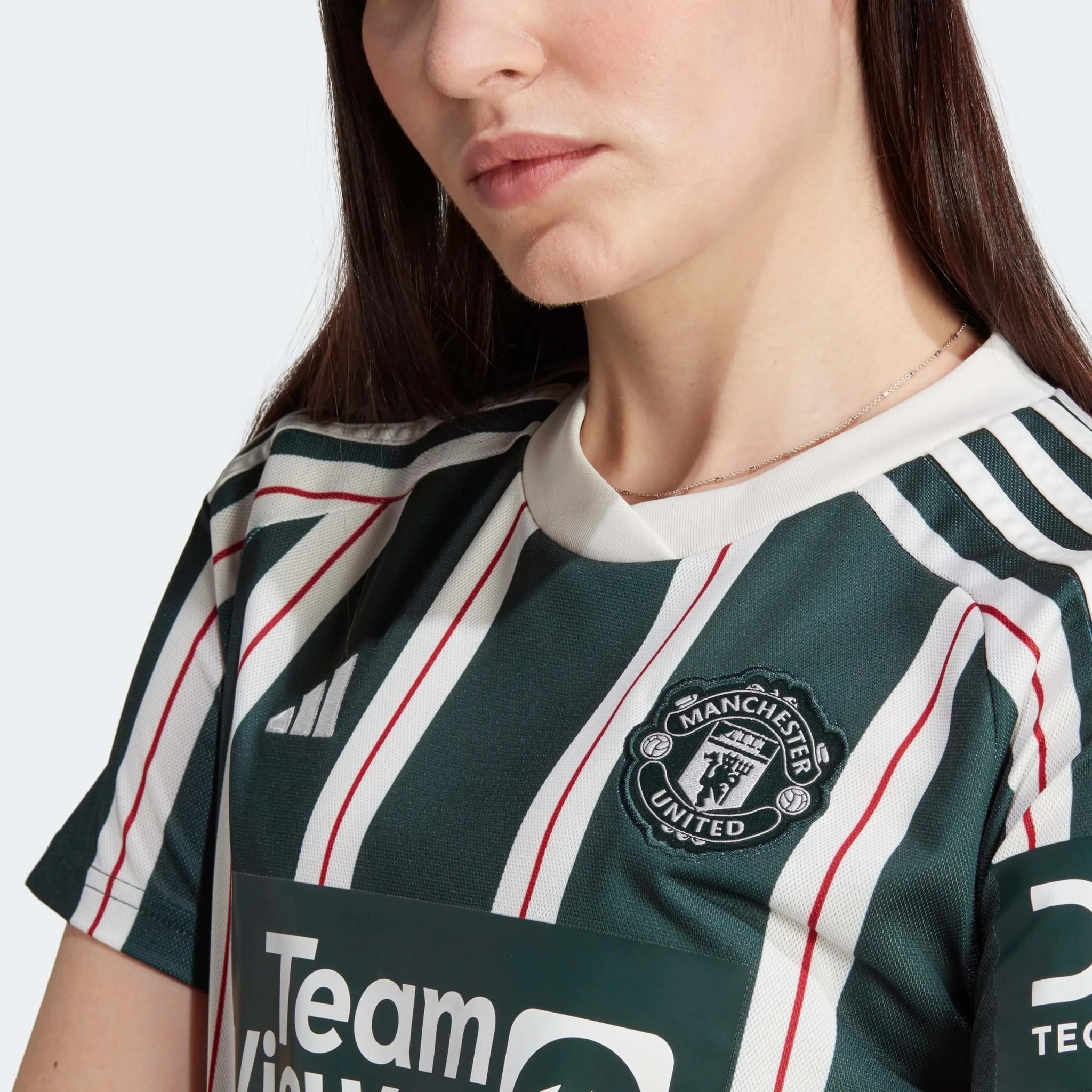 adidas 2023-24 Manchester United Women's Stadium Away Jersey (Detail 2)