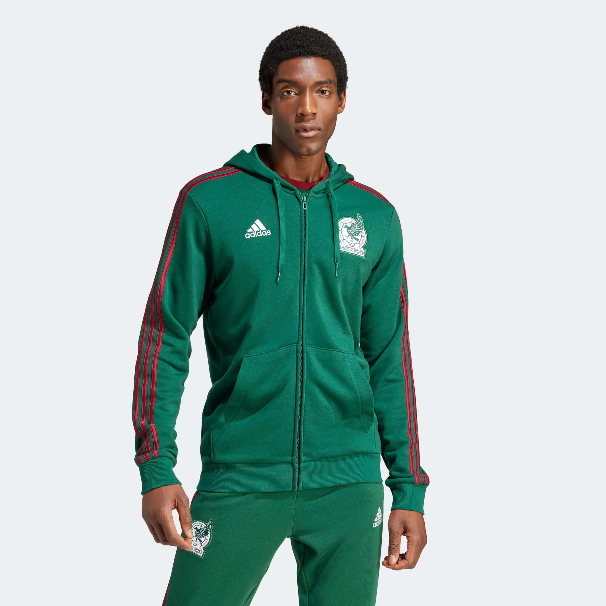 adidas 2023-24 Mexico Men's DNA FZ Hoodie