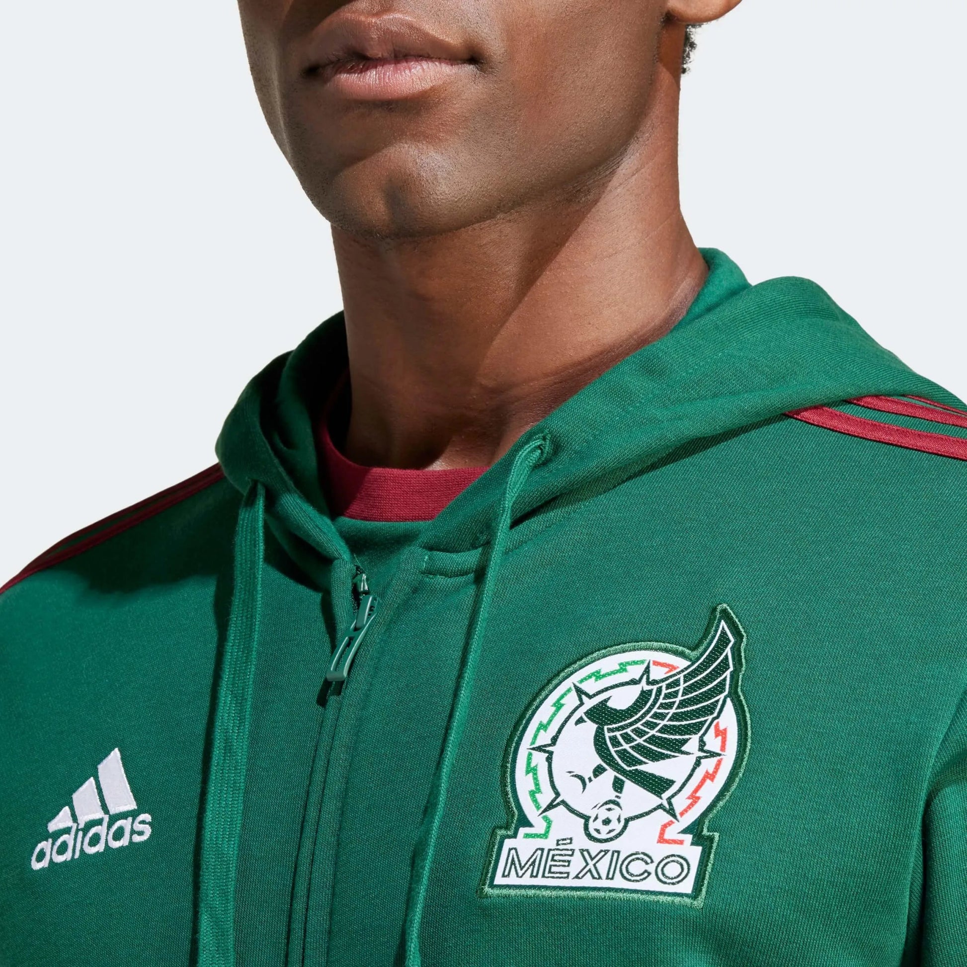 adidas 2023-24 Mexico Men's DNA FZ Hoodie
