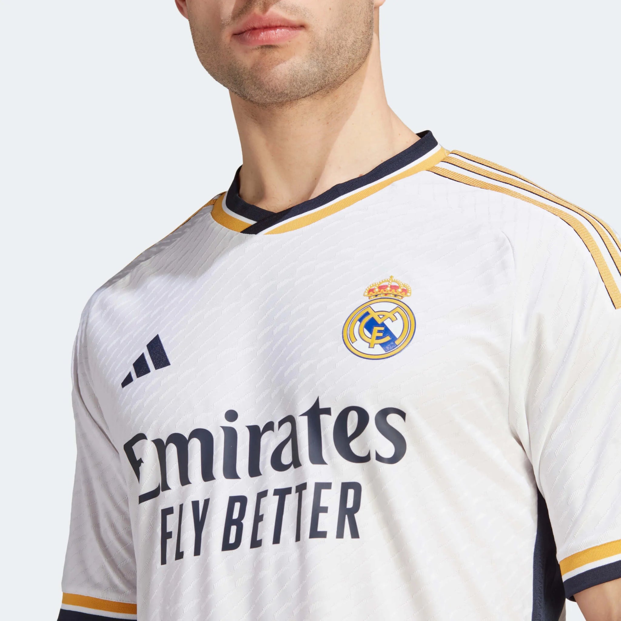 adidas 2023-24 Real Madrid Men's Authentic Match Home Jersey