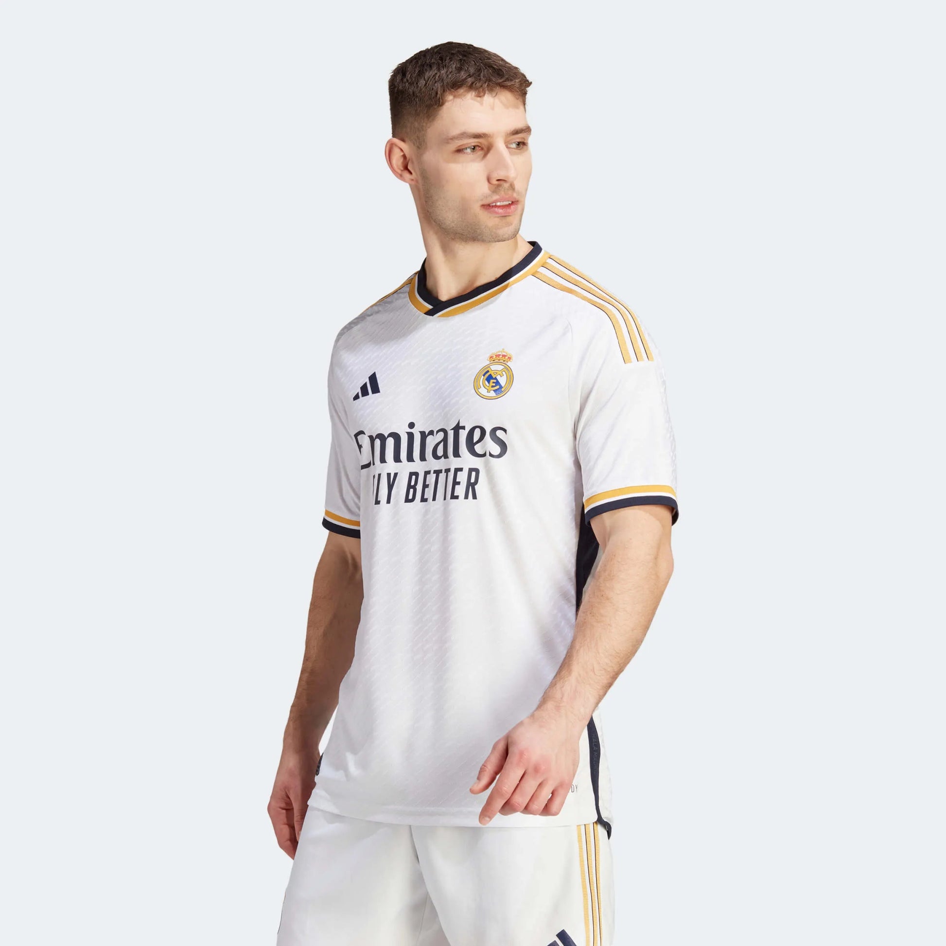 adidas 2023-24 Real Madrid Men's Authentic Match Home Jersey