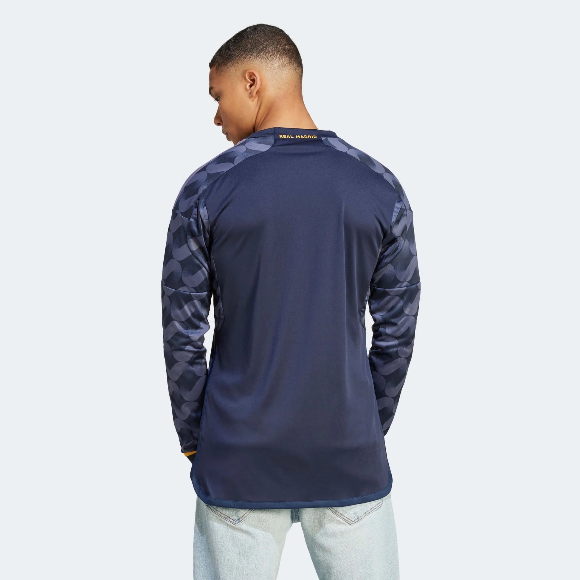 adidas 2023-24 Real Madrid Men's Away Long-Sleeve Jersey