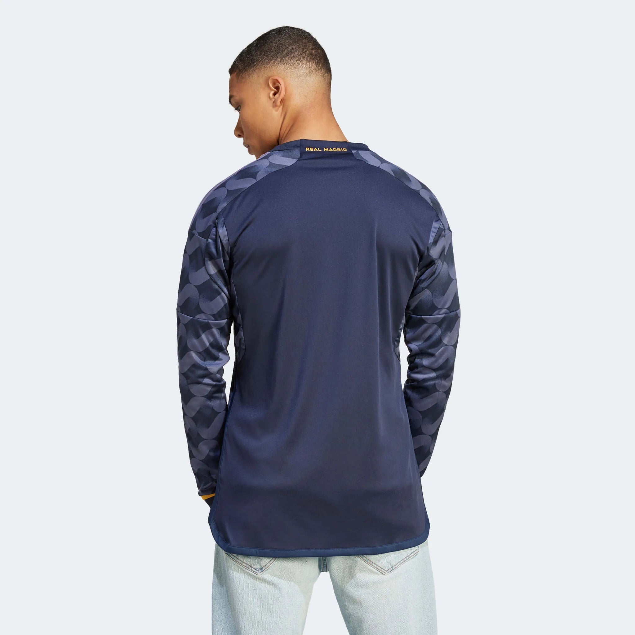 adidas 2023-24 Real Madrid Men's Away Long-Sleeve Jersey