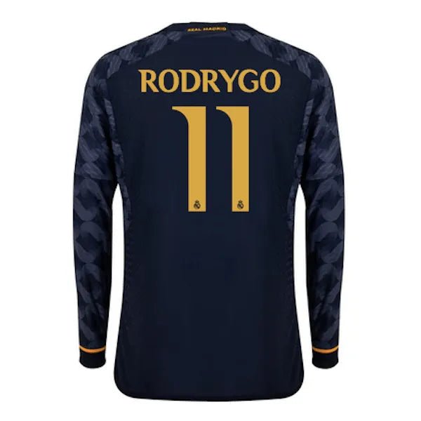adidas 2023-24 Real Madrid Men's Away Long-Sleeve Jersey