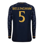 adidas 2023-24 Real Madrid Men's Away Long-Sleeve Jersey
