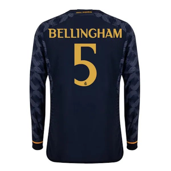 adidas 2023-24 Real Madrid Men's Away Long-Sleeve Jersey