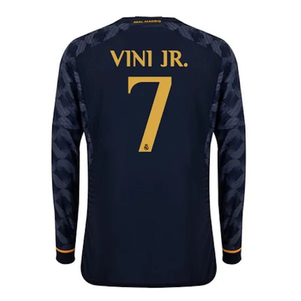adidas 2023-24 Real Madrid Men's Away Long-Sleeve Jersey