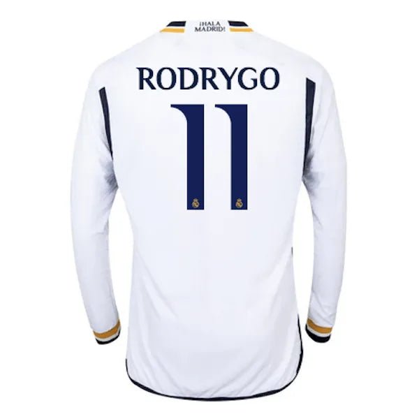 adidas 2023-24 Real Madrid Men's Stadium Home Long-Sleeve Jersey