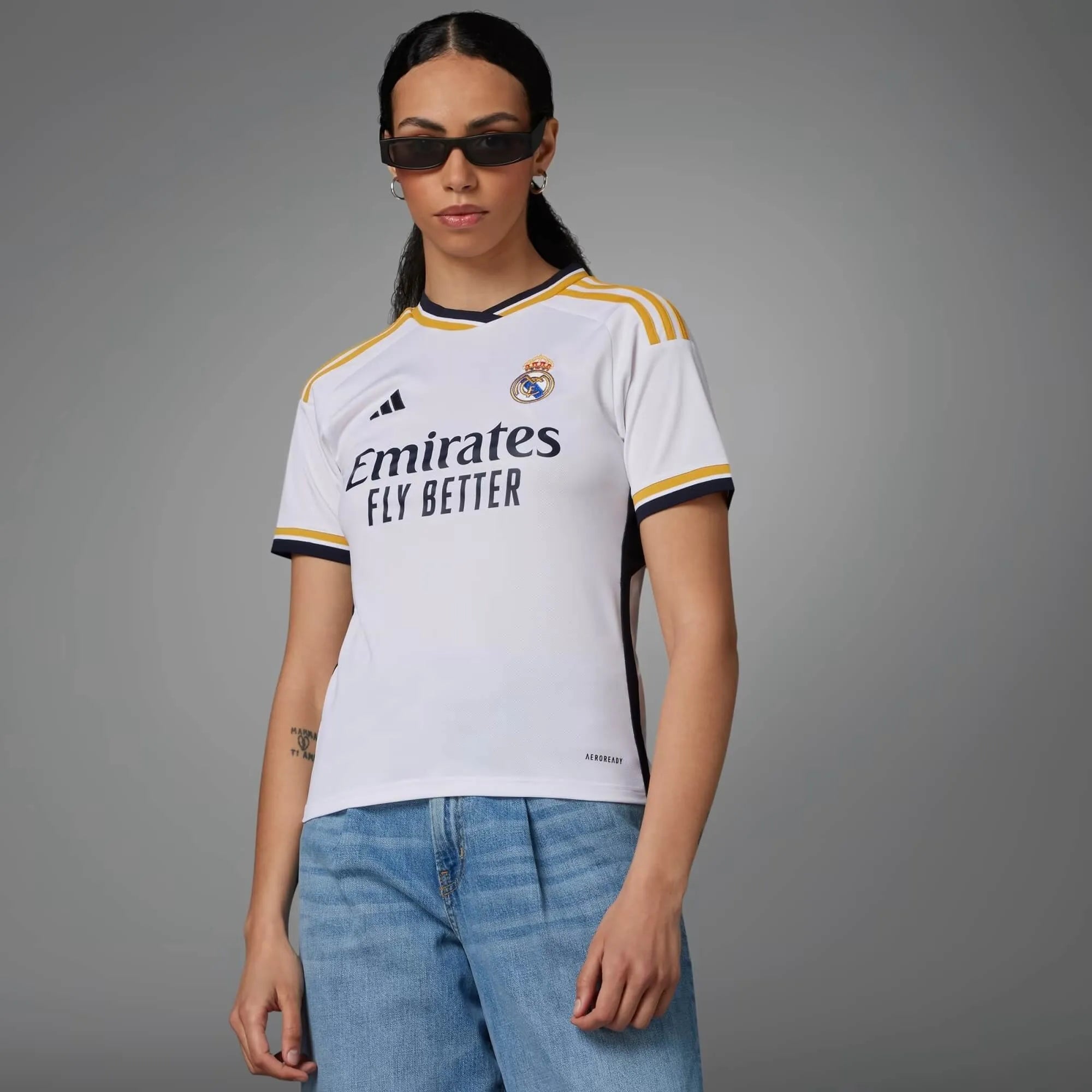 adidas 2023-24 Real Madrid Women's Stadium Home Jersey