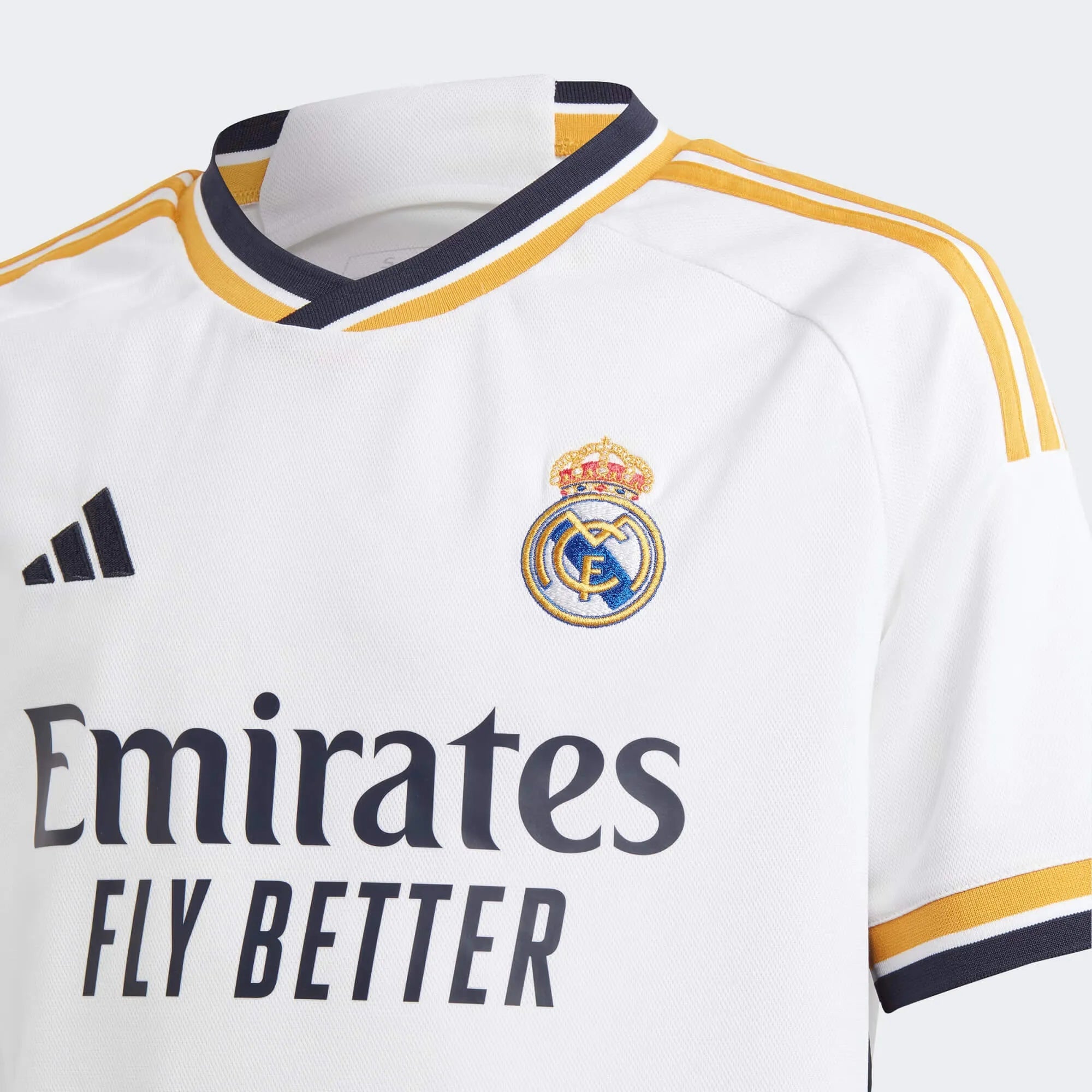 adidas 2023-24 Real Madrid Youth Stadium Home Jersey