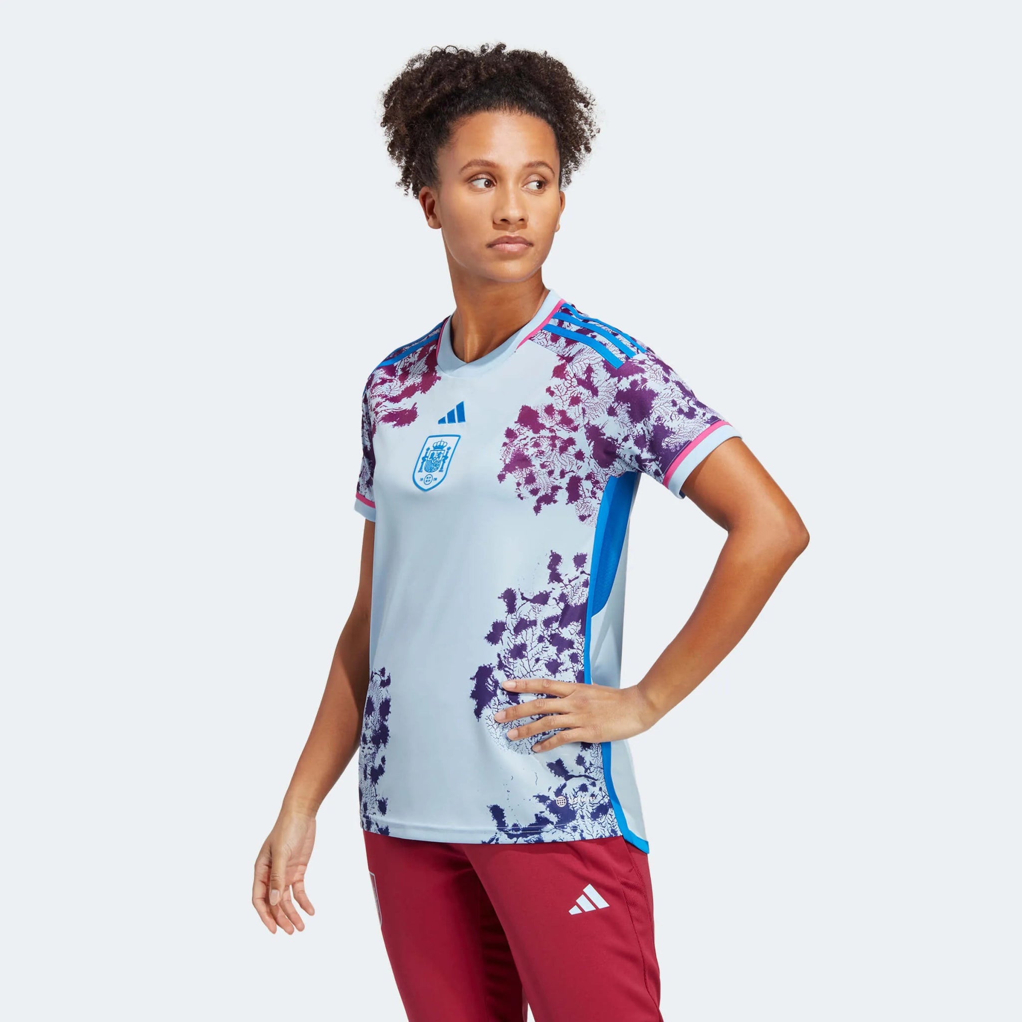 adidas 2023-24 Spain Womens Away Jersey - Glow Blue