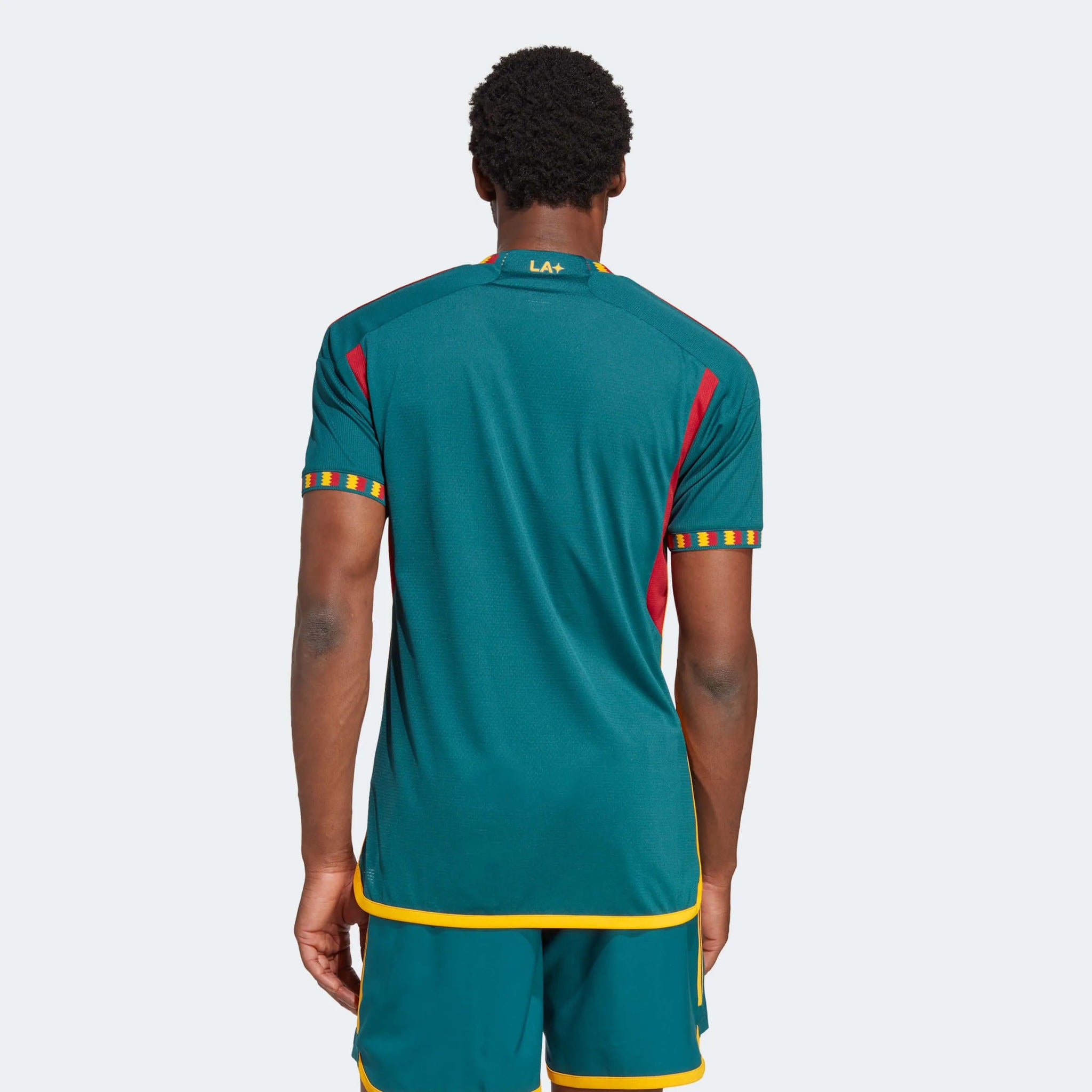 adidas 2023-25 LA Galaxy Authentic Away Jersey - Mystery Green-Team Gold