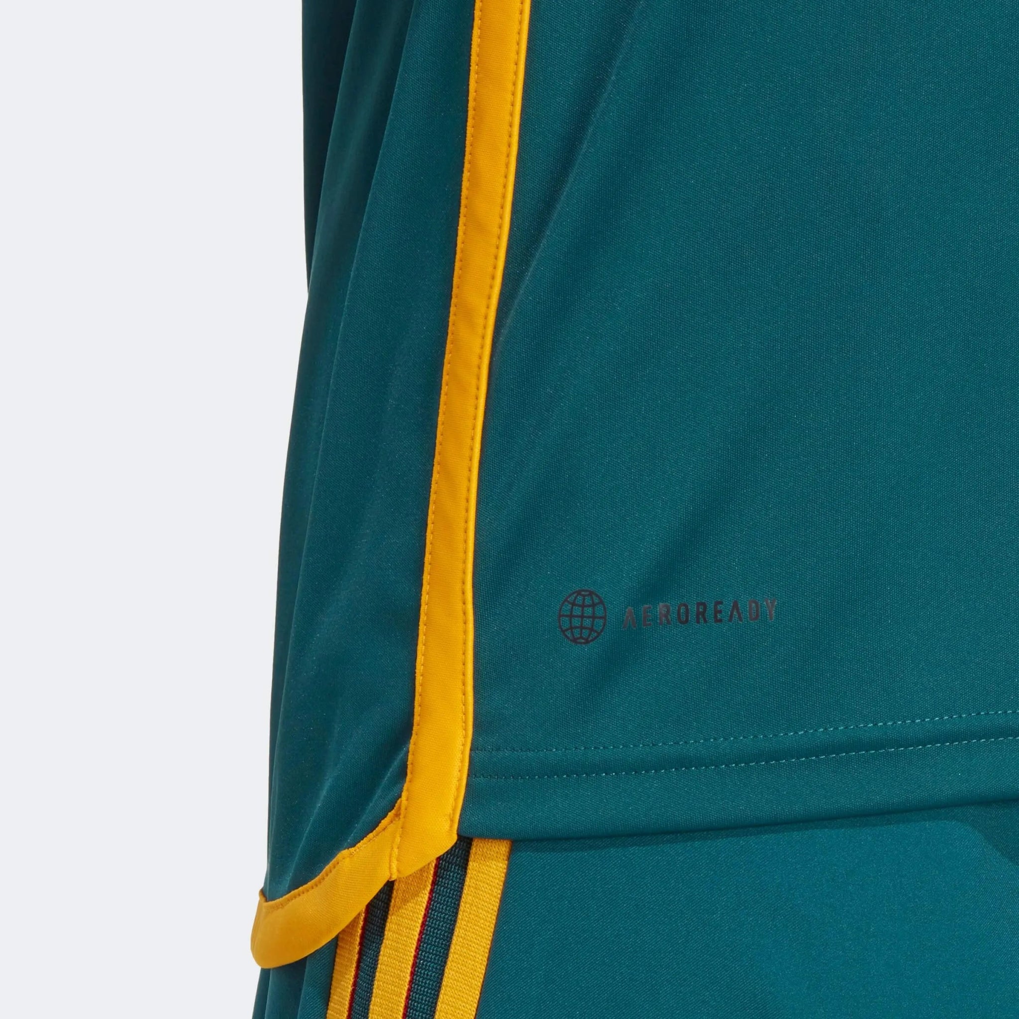 adidas 2023-24 LA Galaxy Away Jersey - Mystery Green-Team Gold (Detail 2)