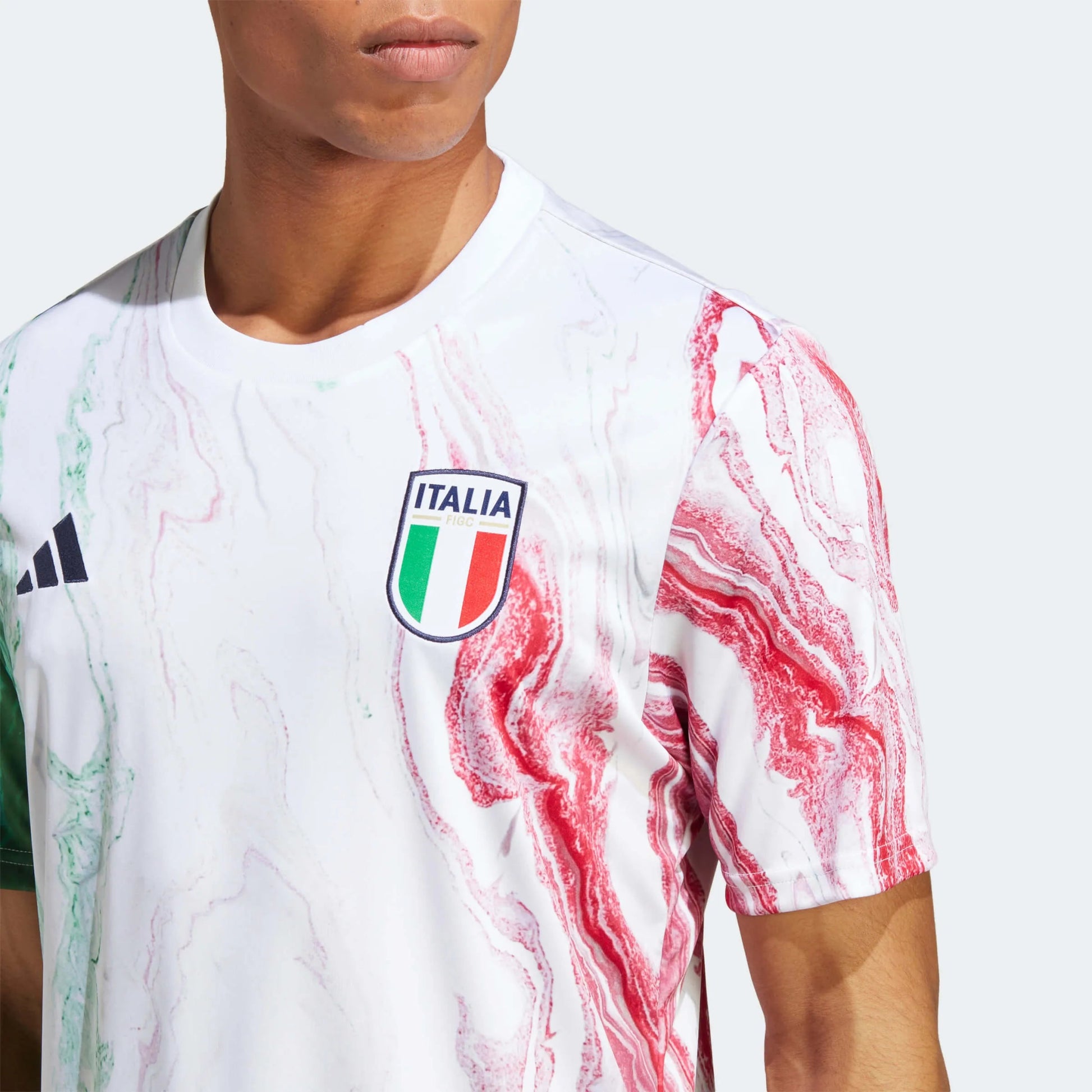 adidas 2023 Italy Pre-Match Jersey - Green-White-Red