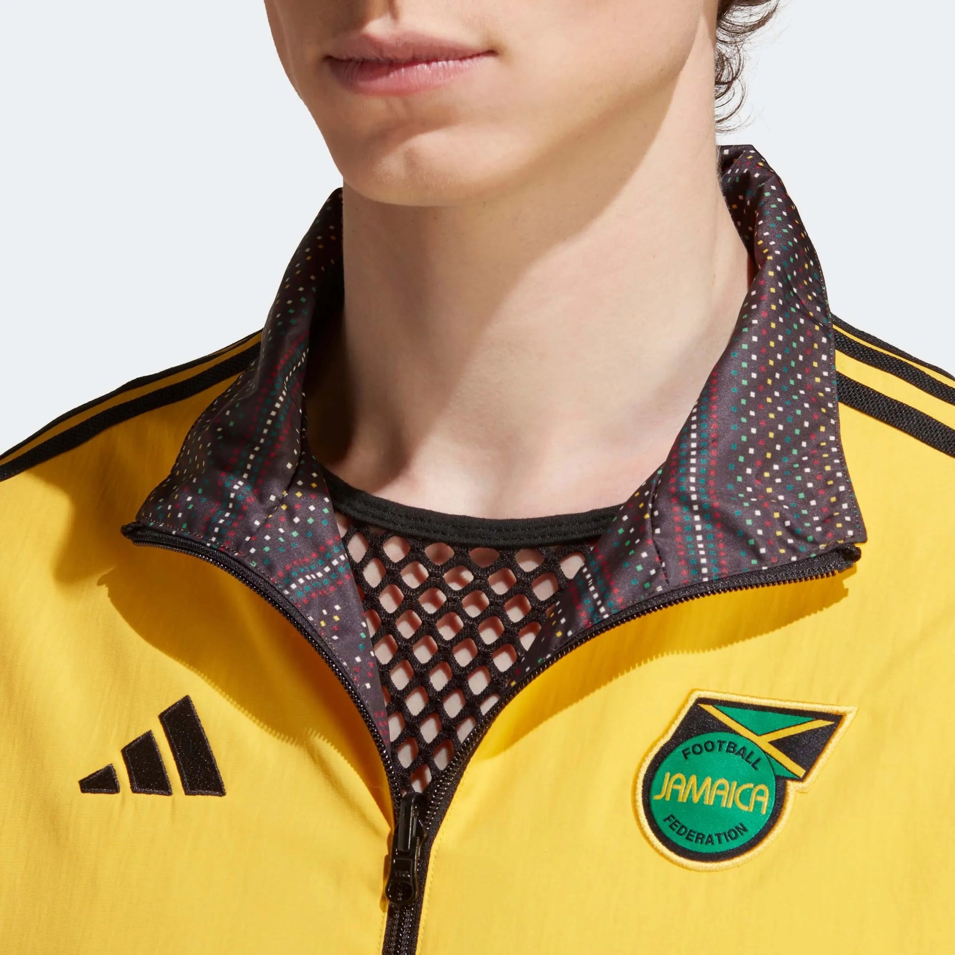 adidas 2023 Jamaica Reversible Anthem Jacket - Bold Gold-Black