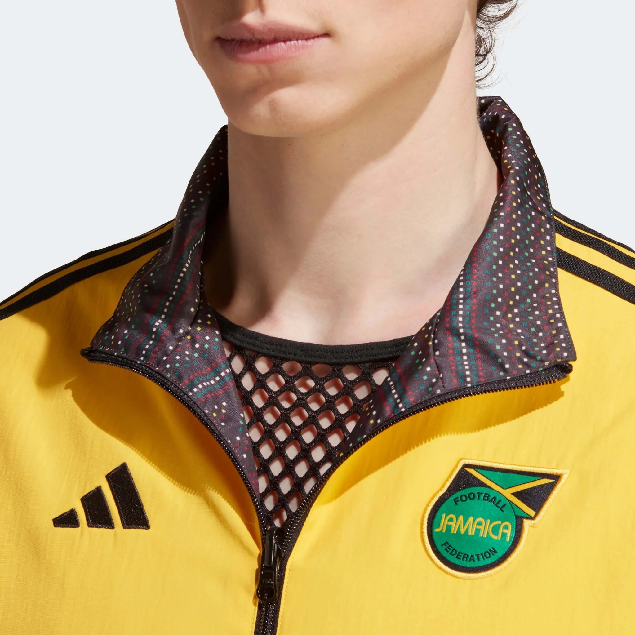 adidas 2023 Jamaica Reversible Anthem Jacket - Bold Gold-Black