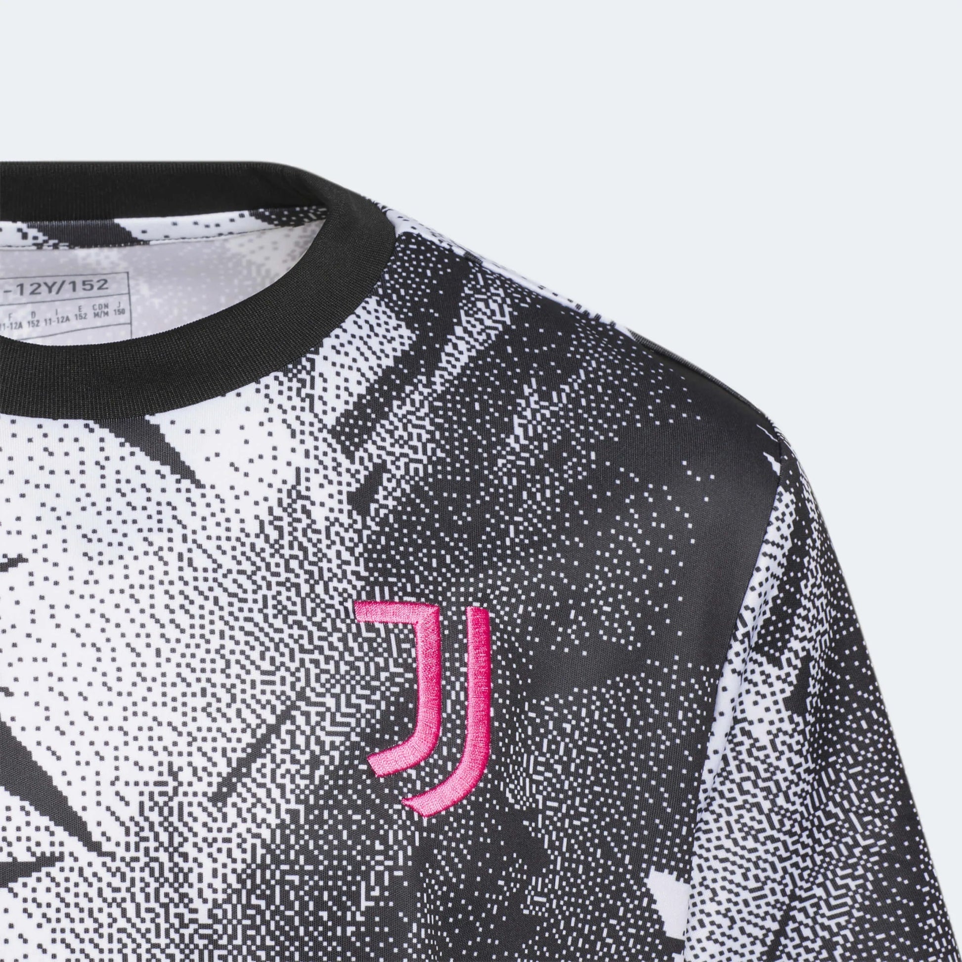 adidas 2023 Juventus Youth Pre-Match Jersey - Black-White