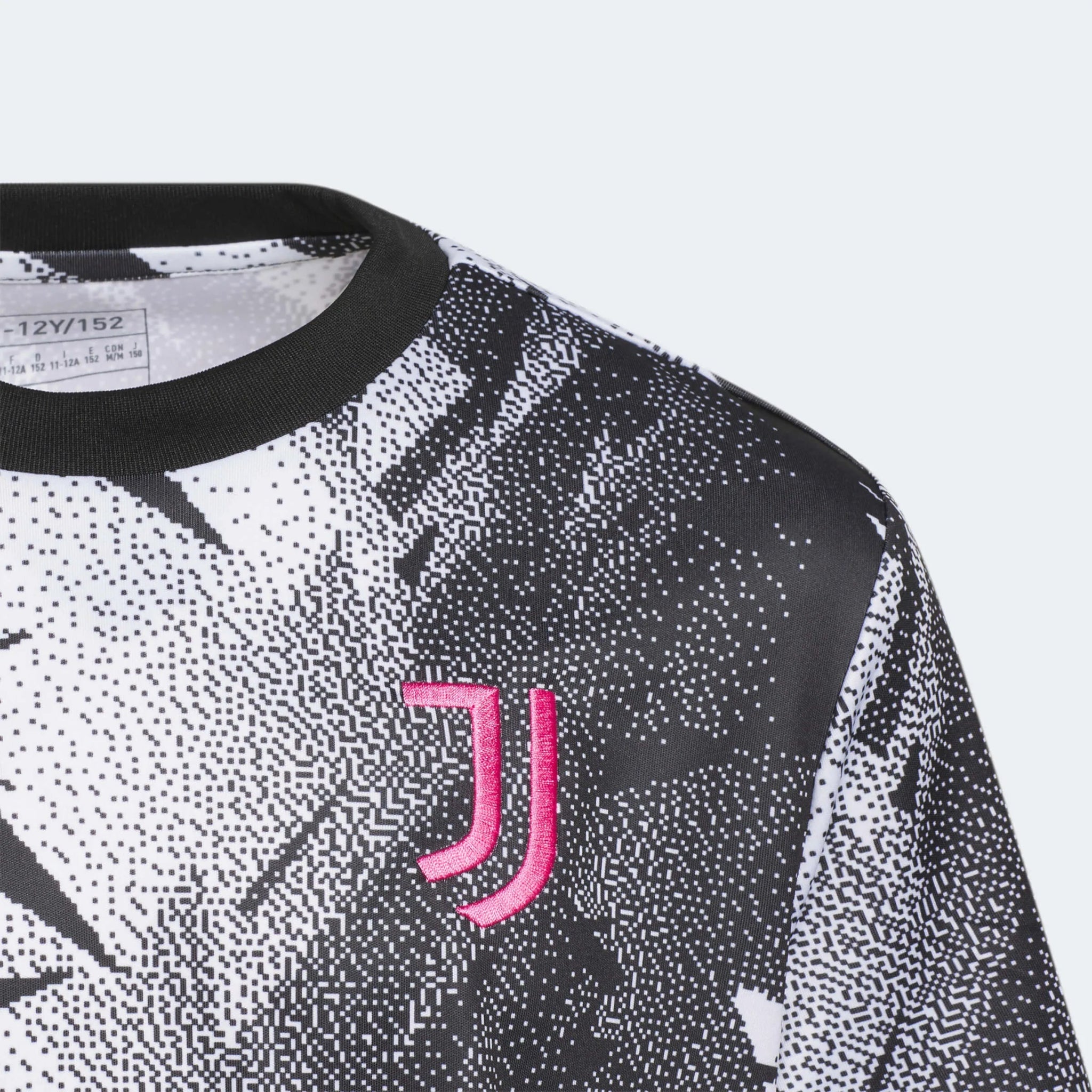 adidas 2023 Juventus Youth Pre-Match Jersey - Black-White