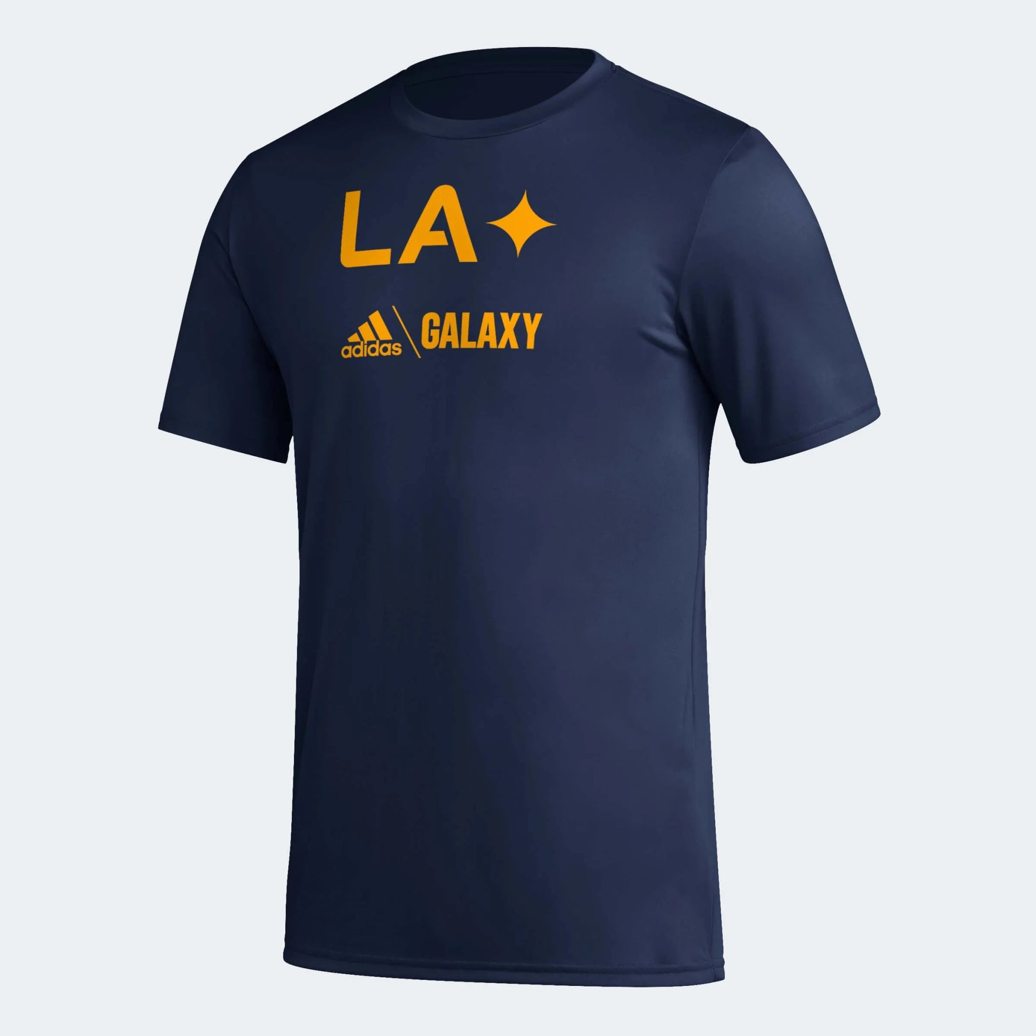 adidas 2023 LA Galaxy Pre-Game Tee - Navy-Team Gold