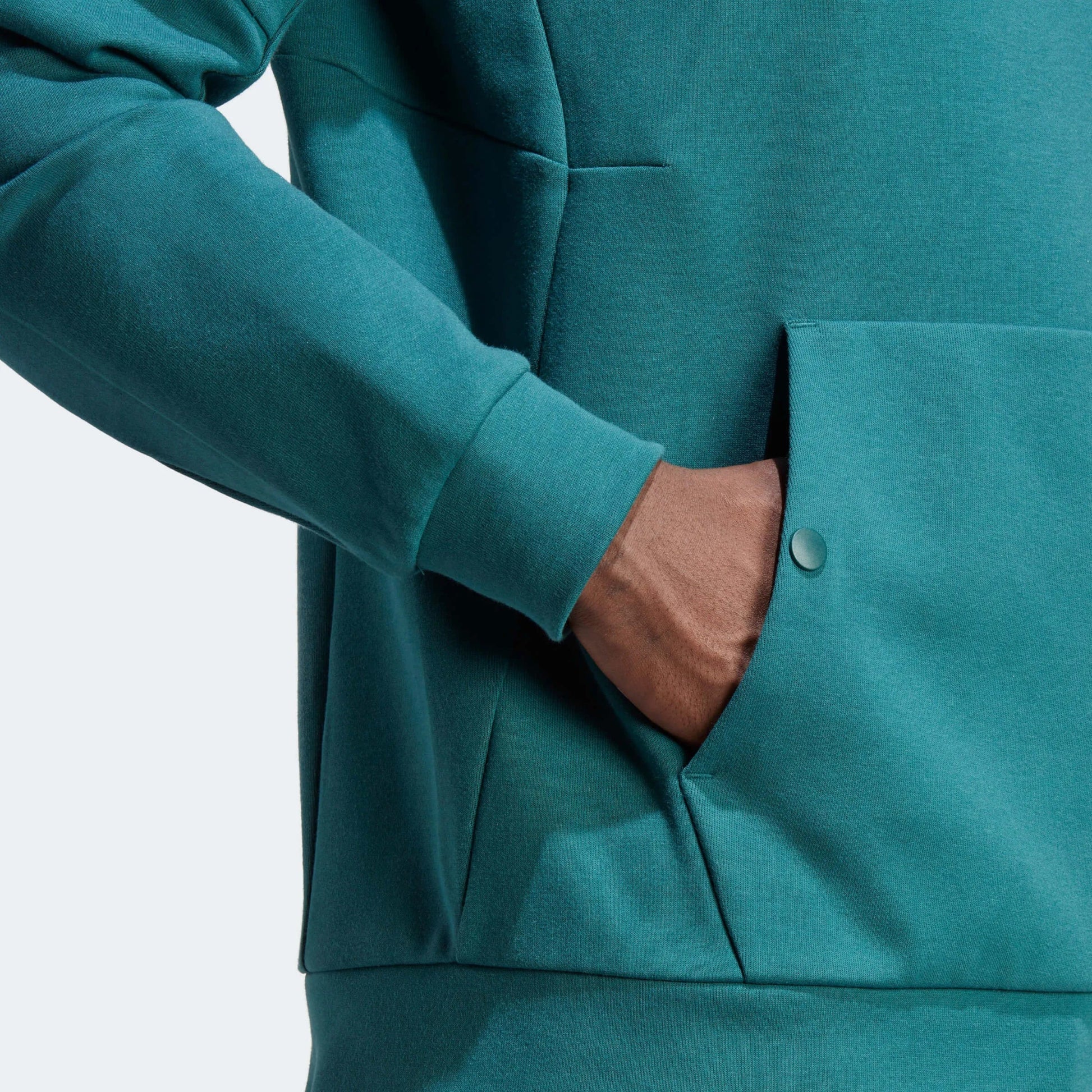 adidas 2023 LA Galaxy Travel Hoodie - Mystery Green (Detail 2)