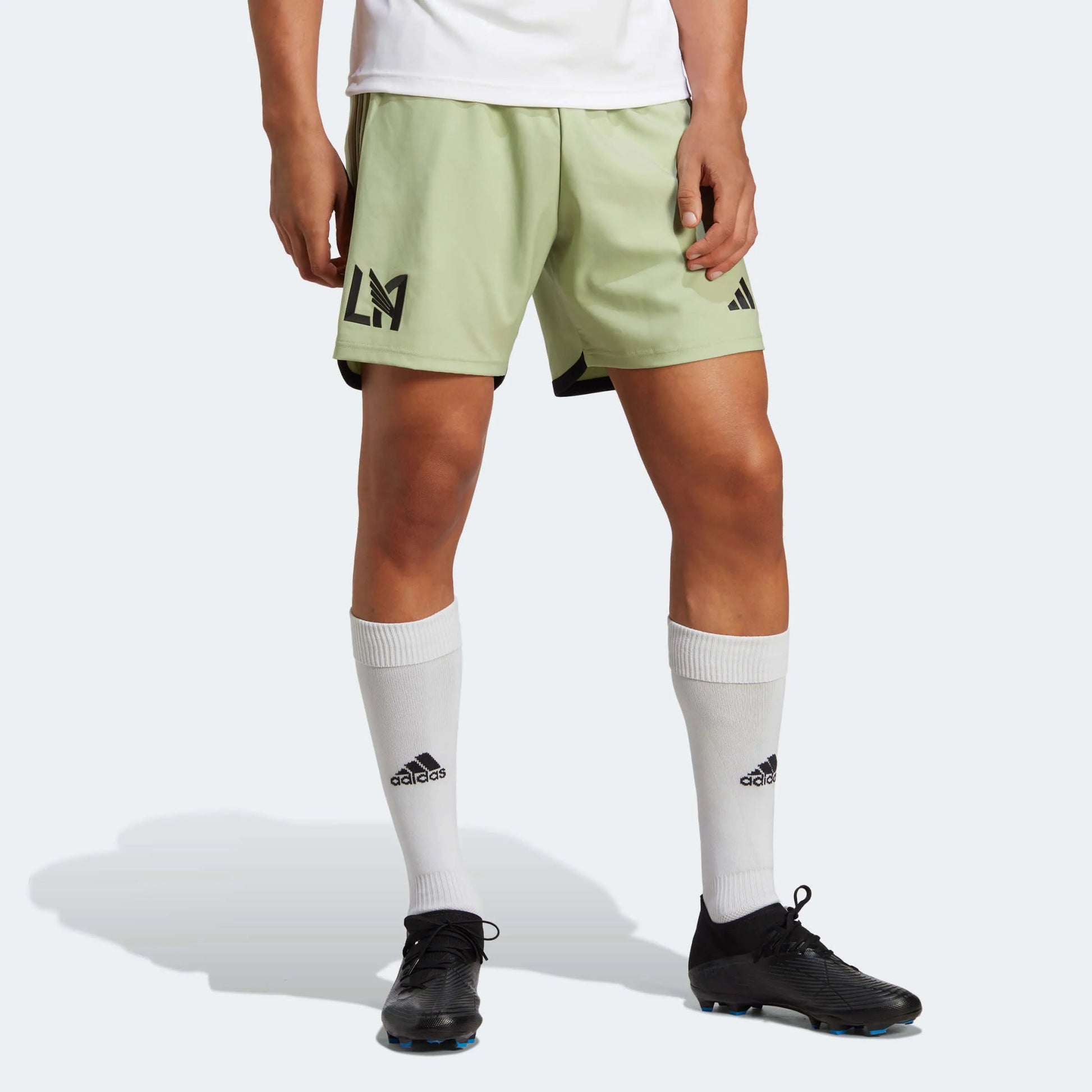 adidas 2023 LAFC Authentic Away Shorts - Magic Lime-Tent Green